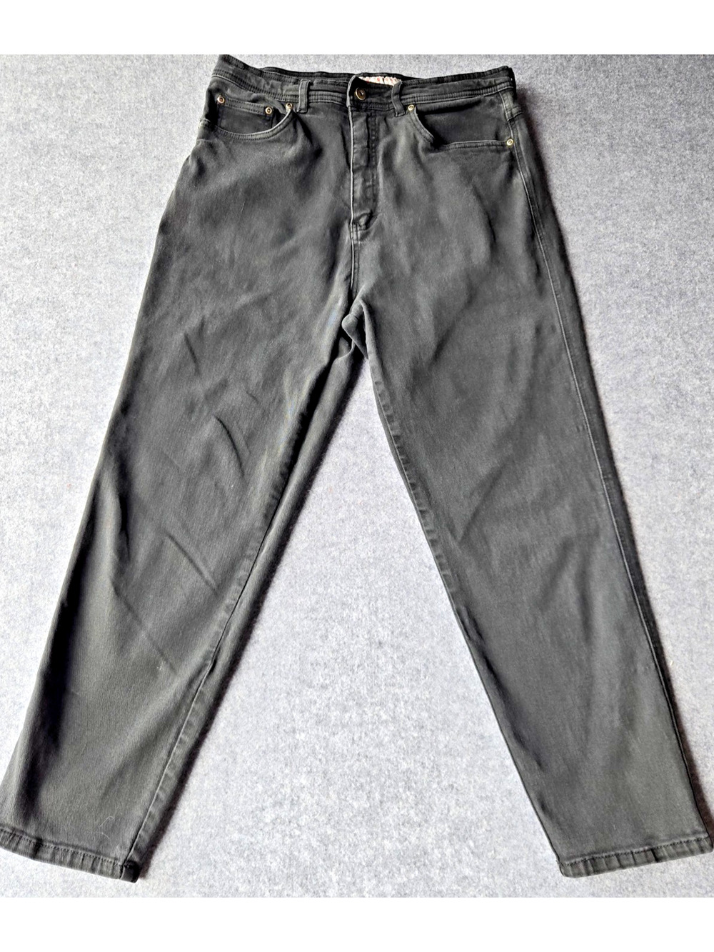 LT Sport Women's Jeans Black High Rise Straight Size 16W (32x26.5)